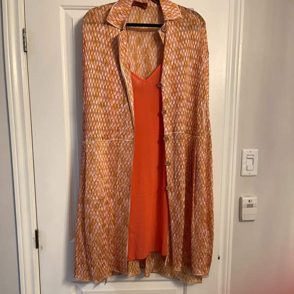Missoni kimono style dress. Very unusual style. Silk dress worn under. Belted. - Picture 1 of 13